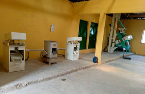Solar powered rice mills.