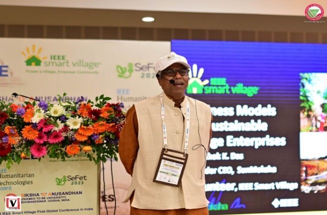 Speaker at the first IEEE Smart Village Conference in India.